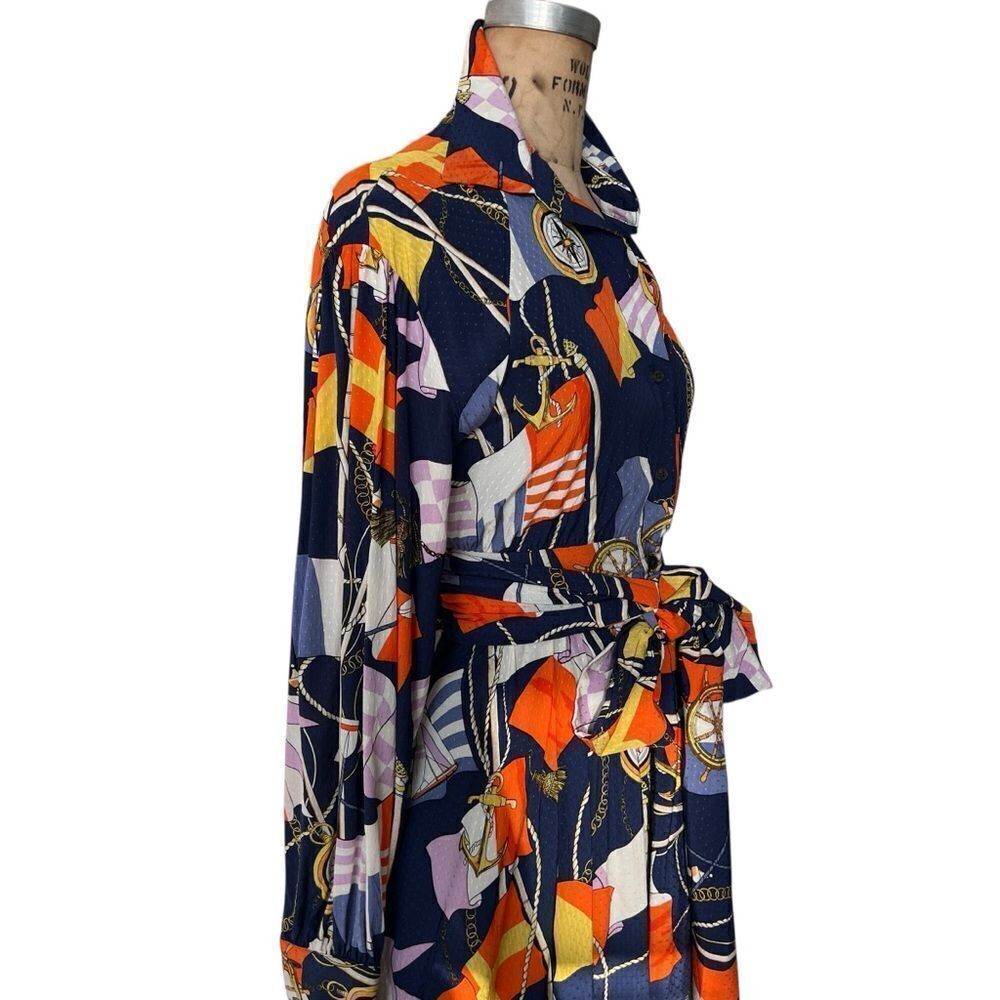 MAEVE by Anthropologie Nautical Print Dress Size S - Picture 3 of 8